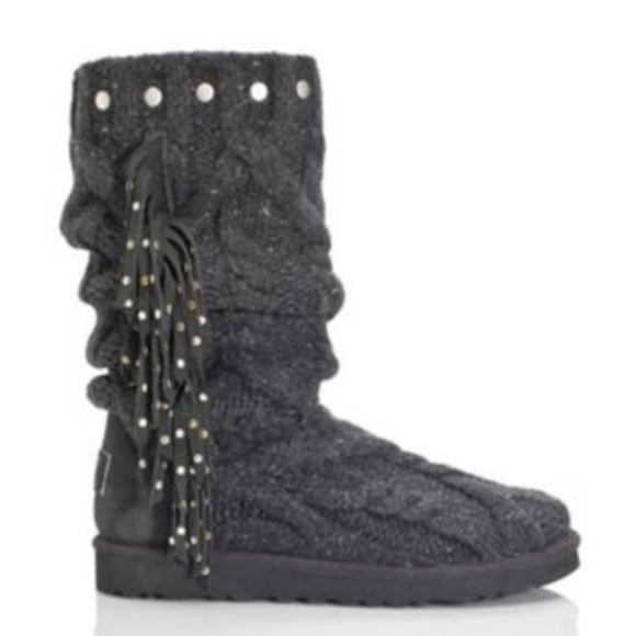 UGG Shoes - UGG & JIMMY CHOO COLLAB Siobhan Charcoal Boot RARE